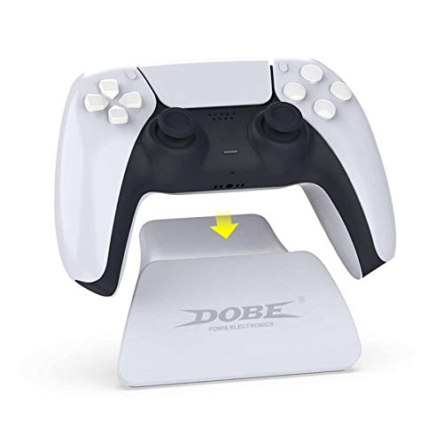 Elibeauty Soporte para mando de PS5, 1 unidad de soporte de visualización de controlador, soporte para accesorios de Gamepad compatible con controlador de PS5 (blanco)