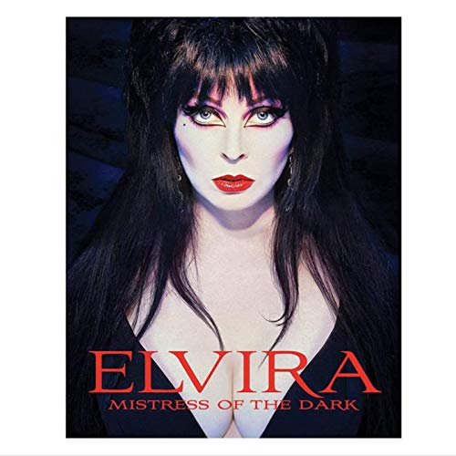 Elvira Mistress of The Dark Poster Cartel de chapa de metal vintage Arte de la pared Cuadros en lienzo para la decoración de la sala de estar Impresión de regalo en lienzo-50x70cm Sin marco