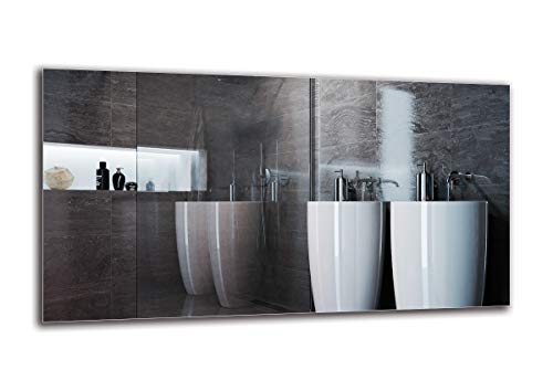 Espejo Standard - Espejo sin Marco - Dimensiones del Espejo 110x60 cm - Espejo de baño - Espejo de Pared - Baño - Sala de Estar - Cocina - Hall - M1ST-01-110x60 - ARTTOR