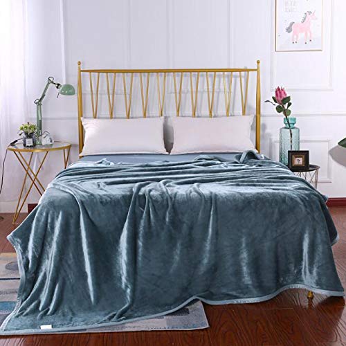 Espesar Manta De Franela Otoño E Invierno Colcha Bouti De Terciopelo De Doble Cara Color Sólido Cubrecamas Ropa De Cama Individual Doble Personas Colchón Sábanas De Lana De Coral,M-small:120X200CM