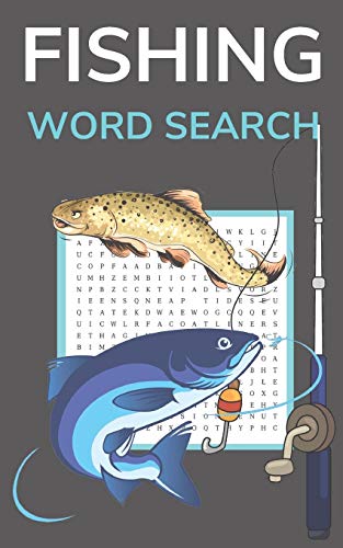 Fishing Word Search: Puzzle Book for Adults 5x8 Inches Pocket Size