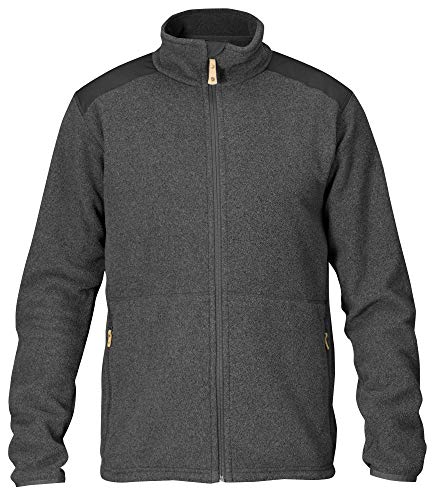 FJÄLLRÄVEN Sten Fleece M Chaqueta de Lana, Hombre, Gris (Dark Grey), S