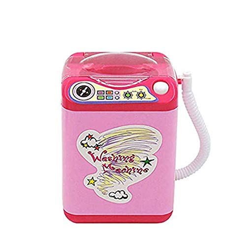 FORLADY Mini aparato para niños Lavadora Juguete Simulación Limpieza automática Lavadora Maquillaje eléctrico Cepillo Limpiar