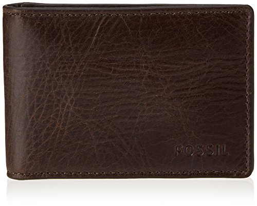 Fossil - Derrick, Carteras Hombre, Braun (Dark Brown), 7x1.3x10.199999999999999 cm (B x H T)