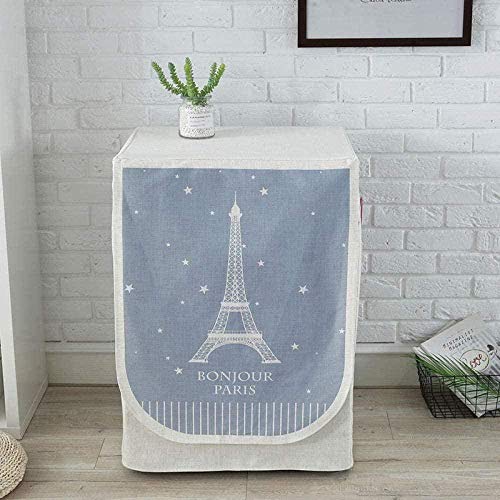 Funda de Lavadora Cubierta impermeable para lavadora Torre Eiffel, lavadora de lino, cubierta protectora para secadora de carga frontal, 60x55x85cm