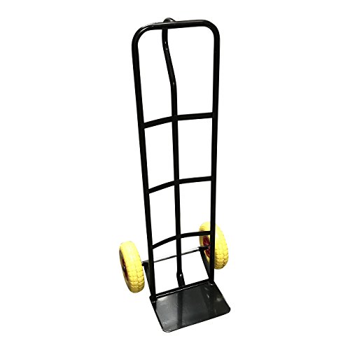 G-Rack T1Black Carro Industrial Resistente de Acero – Comneumáticos Antipinchazos y Capacidad de Carga 325 Kg, Negro