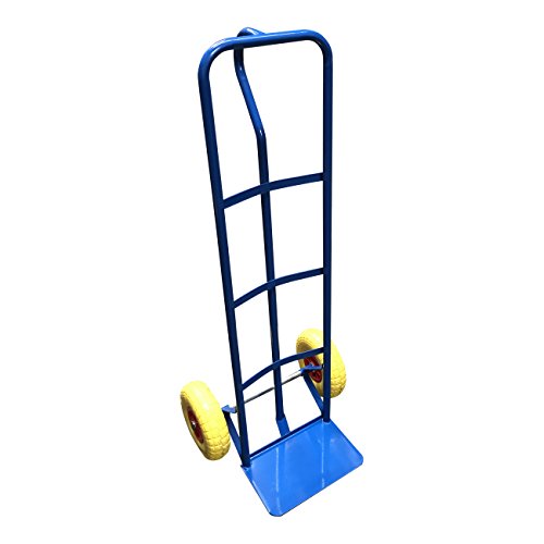 G-Rack T1Blue Carro Industrial Resistente de Acero – Comneumáticos Antipinchazos y Capacidad de Carga 325 Kg, Azul