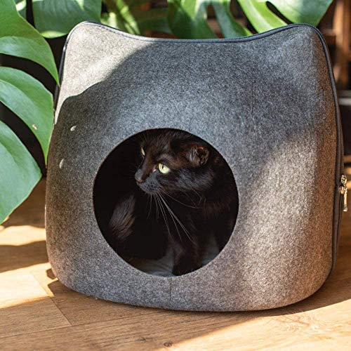 Galapara Cama De Gato Mascota Cómoda Cueva, Cuatro Estaciones De Arena Universal Gato Mascota Cueva para Gatos Gatitos Mascotas