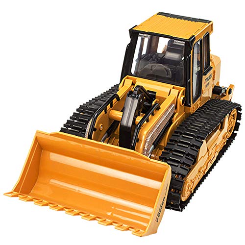 GKLHC Excavadora de camión RC Cargador Frontal Funcional Completo Eléctrico Control Remoto RC Construcción Tractor Carretilla elevadora Bulldozer Modelo Niño Niña Regalo de cumpleaños