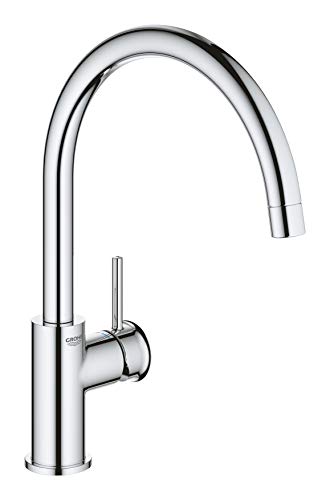 Grohe Bauclassic - grifo de cocina, monomando de fregadero caño en C