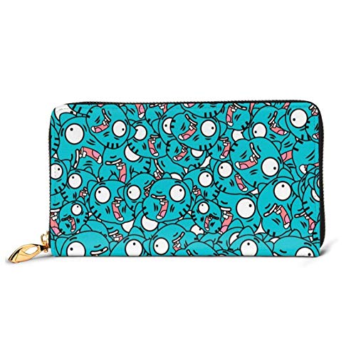 Hdadwy Embrague de Cuero Increíble W-Orld Gu-Mball Cartera Cremallera Mujeres Moda Cartera Monederos Bolsa Teléfono Crédito Multi Tarjetero Organizador Carteras