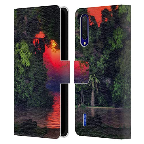 Head Case Designs Oficial Simone Gatterwe Isla Tierras Y Lugares Carcasa de Cuero Tipo Libro Compatible con Xiaomi Mi 9 Lite