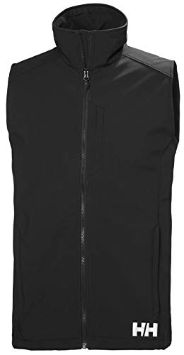 Helly Hansen Paramount Resistente Al Agua Y Al Viento Y Respirable Chaleco De Softshell, Hombre, Black, M