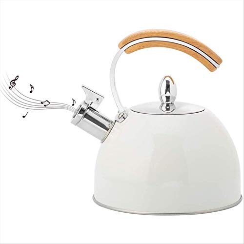 Hervidor Con Silbido De Acero Inoxidable Hervidor Con Silbato De 3 Litros Hervidor De Té Con Mango Resistente Al Calor Hervidor Adecuado Para Cocina De Inducción Estufa De Gas Horno Eléctrico De Cer