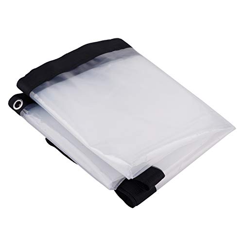 Homeng Carpa Exterior de plástico, Aislamiento, A Prueba de Polvo, A Prueba de Lluvia, Cubierta Impermeable para Plantas, Invernadero, Plástico, Transparente (2x3M)