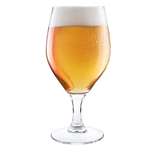 Hostelvia - Copas de Cerveza Barley 440 ml - Pack de 6 - Cristal Templado - Apto para Microondas y Lavavajillas