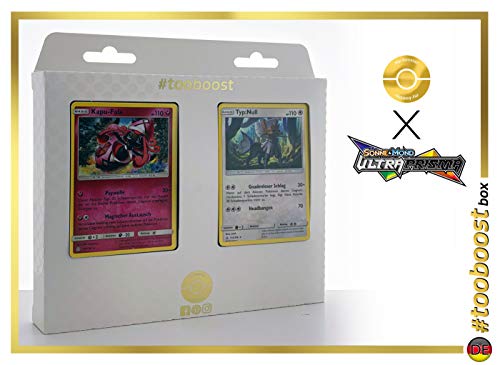 Kapu-Fala (Tokopiyon) 94/156 & Typ:Null (Type:0) 115/156 - #tooboost X Sonne & Mond 5 Ultraprisma - Coffret de 10 Cartes Pokémon Allemandes