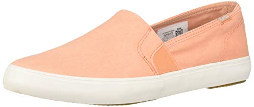 Keds Women's Clipper Washed Solids Shoe, Coral, M 6 M US