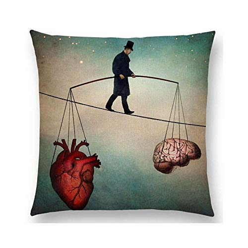 LIMILI Funda de Almohada Elegante Dama Encantadora Chica Shakespeare Juega fantasía Pintura corazón Libre Deseo mar Funda de cojín sofá Funda de almohada-450 mm * 450 mm_13