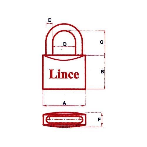 Lince - Candado Latón 300/20 An/Ll-I