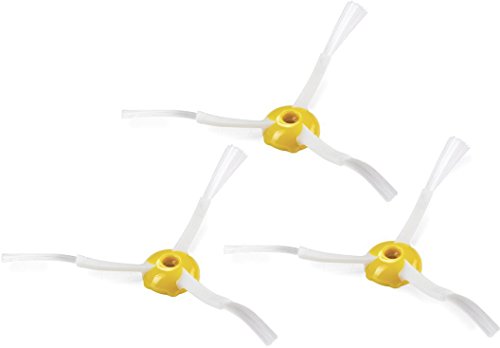 Maddocks 81901 - Pack de 3 cepillos laterales, compatibles con iRobot 500, color amarillo