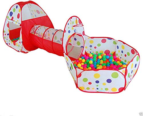 MAGT Ball Pool, 3Pcs / Set Niños Baby Play House Carpa Tunnel Ball Pool Pop Up Kids Tienda De Juguetes Plegable Resistente Al Agua For Interiores Al Aire Libre