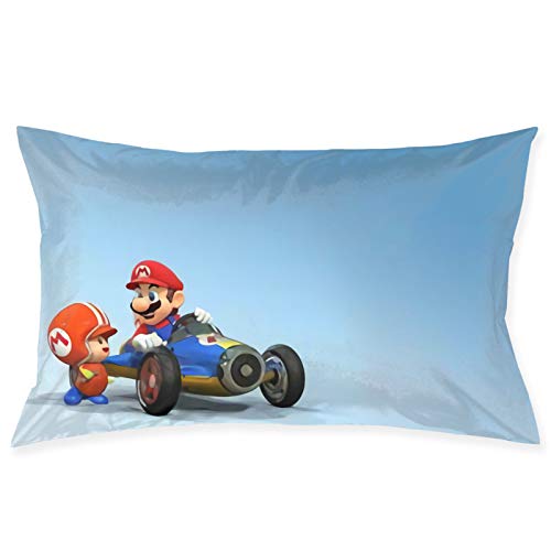 Mari-o Kart - Funda de cojín cuadrada para sofá, silla, sofá, dormitorio, sala de estar, decoración del hogar, fundas de almohada de 50,8 x 76,2 cm