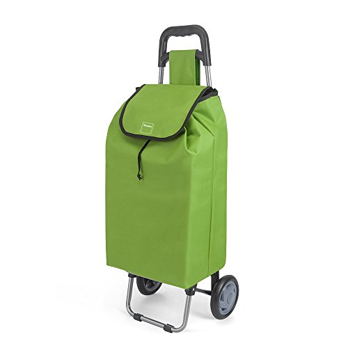 Metaltex Daphne - Carro de Compra con 2 Ruedas, 40 Litros, Verde