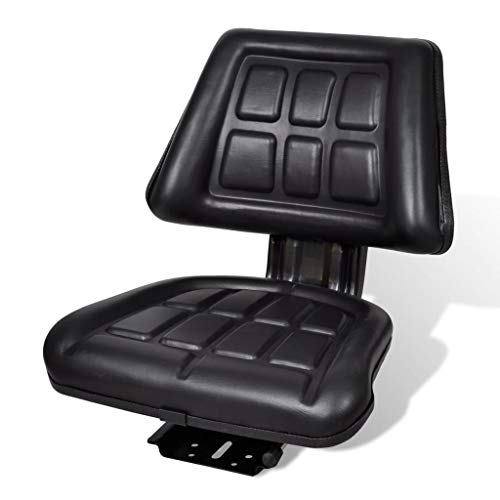 mewmewcat Respaldo del Asiento del Tractor 59 x 48 x 50 cm Negro