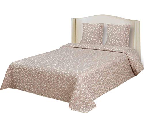 Montse Interiors Colcha Boutí Jacquard+Cuadrantes (Ivory, 180x260+1 cuadrante (para Cama de 90))