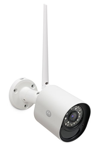 Motorola Focus 72 Outdoor Cámara de vigilancia Inalámbrico exterior Wi-Fi con visión nocturna Infrarrojo y detector de movimiento, color blanco