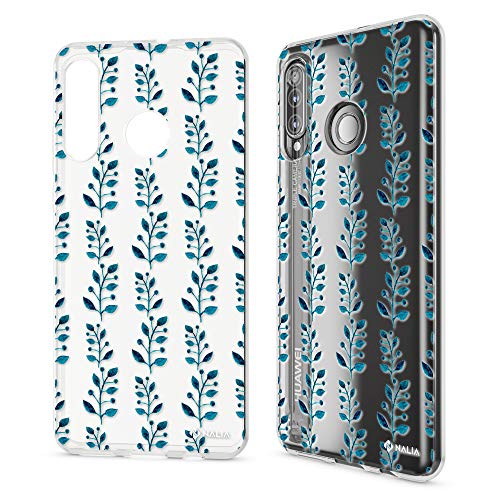 NALIA Carcasa Compatible con Huawei P30 Lite, Motivo Funda Ultra-Fina Silicona Movil Protectora Estuche, Delgado Transparente Goma Cubierta Telefono Bumper Cover Case, Designs:laureles