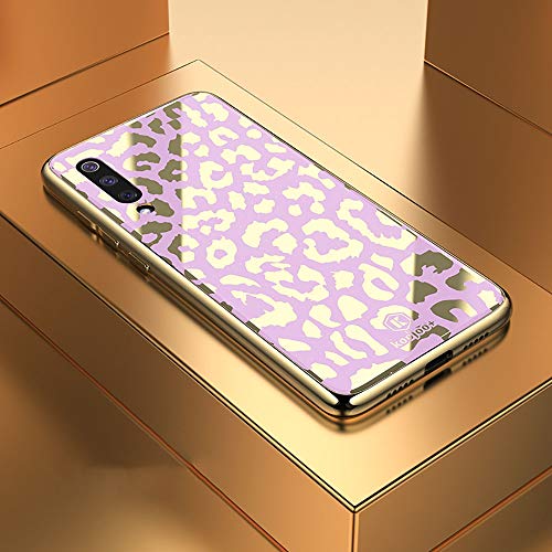 NO BRAND Carcasa de telefono Liuwenjin Leopard Pattern Galvanoplastia Soft Frame Plexiglass Mirror Funda Protectora for Xiaomi Mi 9 (Elegante Blanco) (Color : Girl Pink)