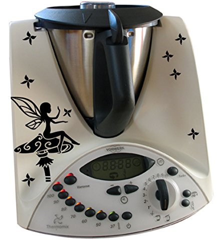 Pegatinas para Thermomix TM31 – Cuento diseño Hada con Mariposas