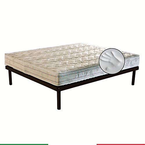 Perfetto Top - Colchón de 20 cm de altura, ortopédico, anatómico y anatómico de Airpur® y espuma viscoelástica para cama de matrimonio de 160 x 195 cm