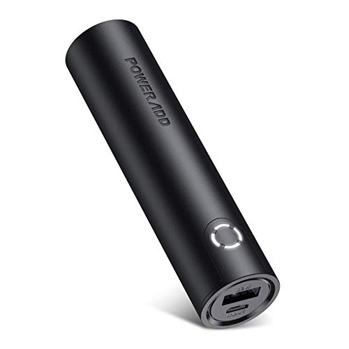 POWERADD EnergyCell Power Bank 5000mAh Cargador Portátil con Salida de 2.4A, Cargador rápido para iPhone,Samsung,Huawei, Xiaomi y Otros Teléfonos Inteligentes-Negro