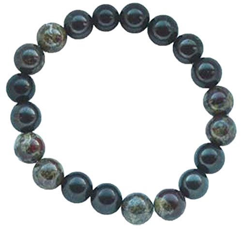 Pulsera de joyería para mujer Shungite de 10 mm con cuentas de piedra EMF protección desgaste cuando se utiliza computadora o celda