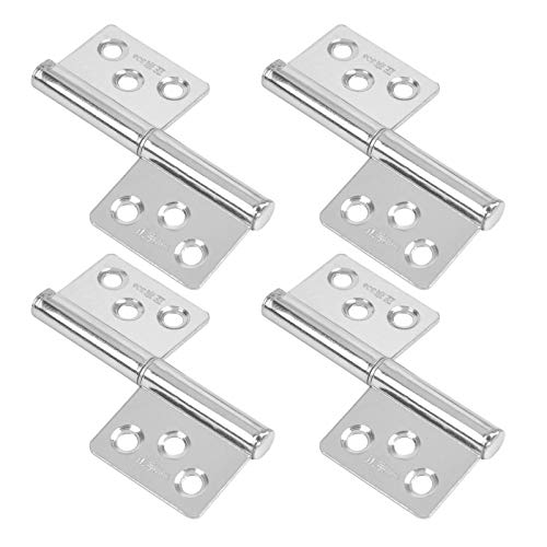 QLOUNI 4pcs Bisagras de Acero Inoxidable de 3 Pulgadas para Interiores y Exteriores para Armario,Ventana,Puertas de Metal y Madera