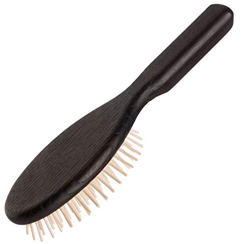 Redecker – 730009 Cepillo para cabello ovalado, púas de arce, madera térmica