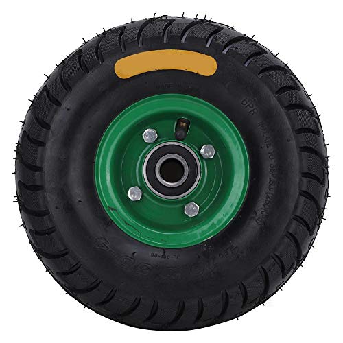 Rodamiento de acero ubber inflable herramienta carro neumático rueda 10.5in 4.10/3.50-4 incorporado 6204-2RS