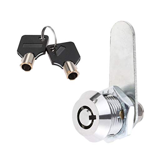 Rosca tubular Cam Lock 16mm Zinc aleación seguridad cajón leva cilindro cerradura con 2 llaves para puerta buzón armario buzón armario buzón