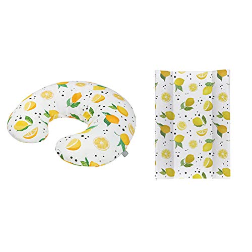 Rotho Babydesign - Juego de cojines de lactancia (tamaño pequeño) multicolor Lemon Chill Talla:Set Mini schmal