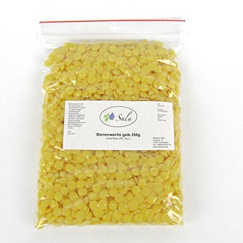 Sala - Pastillas de cera de abeja (250 g), color amarillo