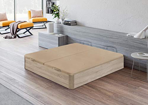 Santino Canapé Abatible Wooden Gran Capacidad Cambrian 180x190 cm con Montaje a Domicilio Gratis