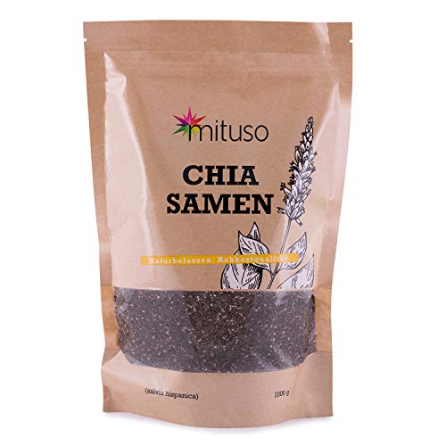 Semillas de Chia 100% Orgánico - Calidad Superior 1 x 1Kg - mituso