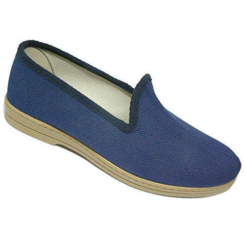 Sendero 0933 Zapatilla Lona Espiga para Hombre Azul Talla 45