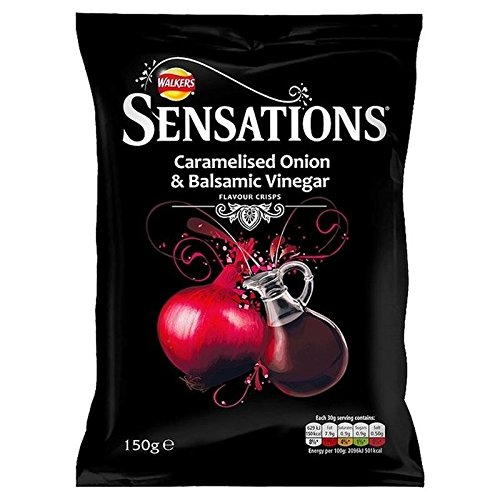 Sensations Caramelizado De Cebolla Y Patatas Fritas De Vinagre Balsámico 150g (Paquete de 6)