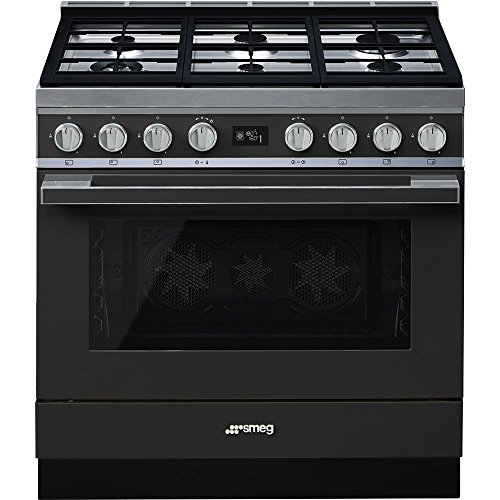 Smeg CPF9GPAN - Cocina (Cocina independiente, Antracita, Giratorio, Frente, Electrónico, LCD)