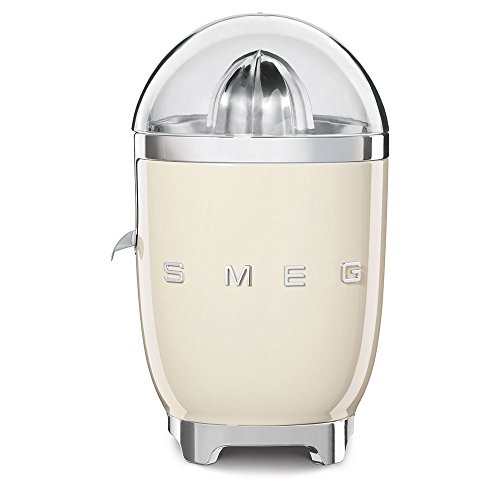 SMEG Exprimidor CJF01CREU, 70 W, Acero Inoxidable, Crema