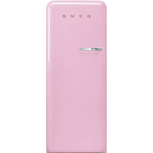 Smeg FAB28LPK3 - Nevera combi (Independiente, Rosa, Izquierda, 110°, Vidrio, 270 L)